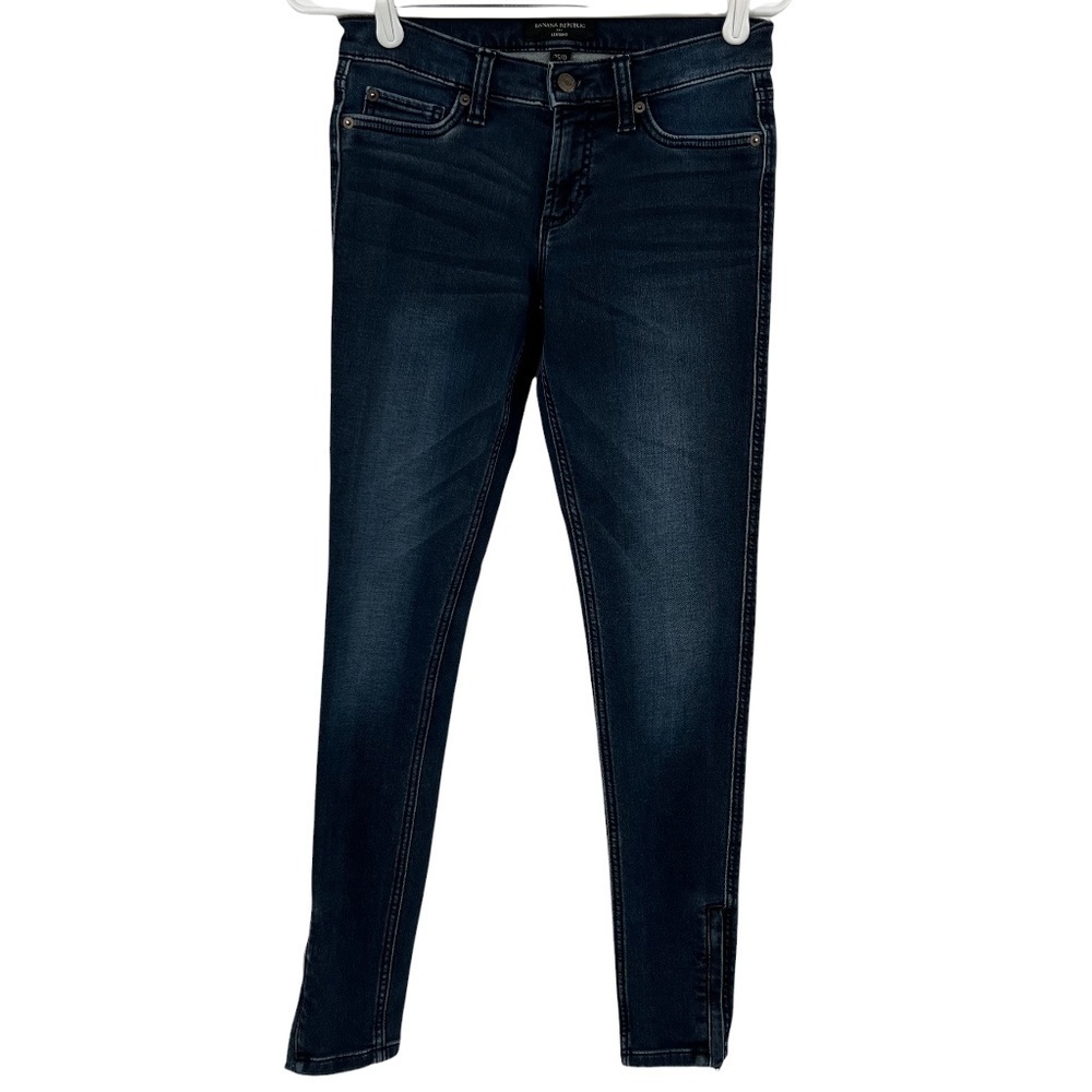 Banana Republic Ankle Zipper Denim Jean Leggings Size 25 Women’s